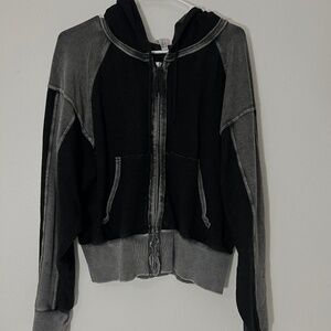 Free People Movement shadow boxer hoodie Zip Up Small